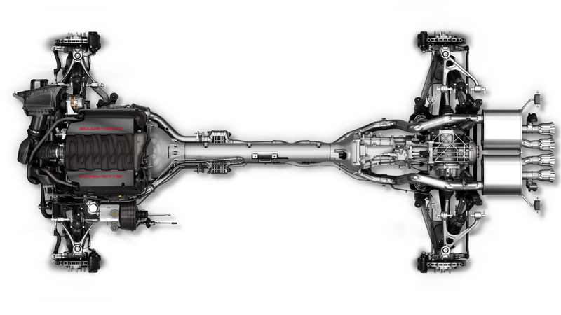Illustration for article titled Here's A Detailed Look At The 2020 Corvette C8's Impressive Engineering
